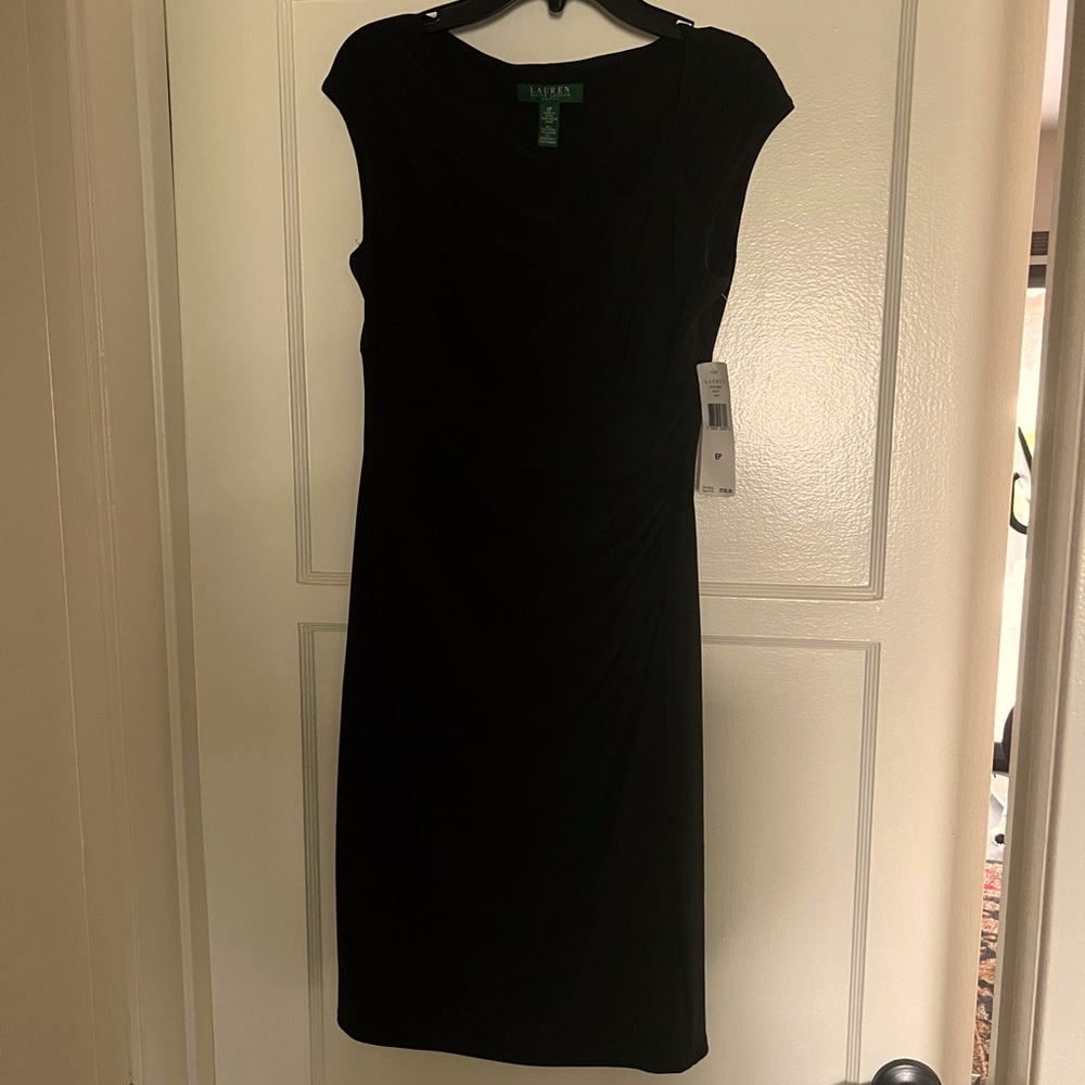 Ralph Lauren black stretch cocktail dress